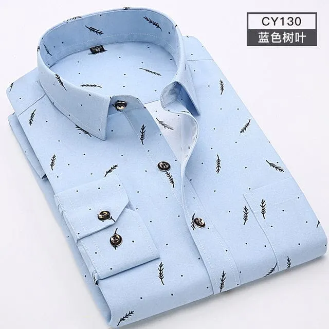 100% Polyester Soft Comfortable Men Dress Shirt