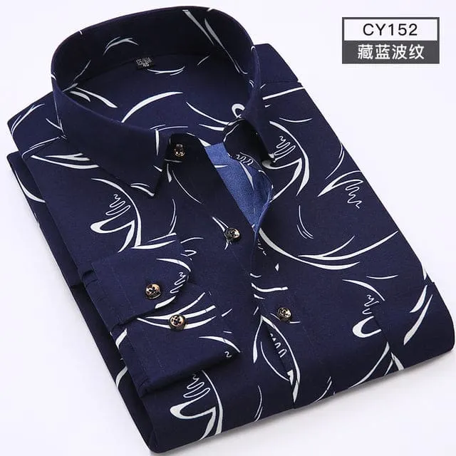 100% Polyester Soft Comfortable Men Dress Shirt