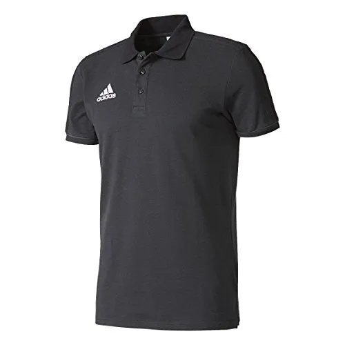 Adidas Men Tiro 17 Plain Polo Adult Black Dark Grey White XSmall