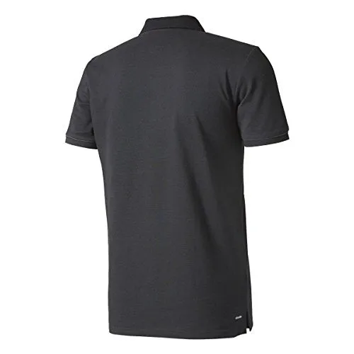 Adidas Men Tiro 17 Plain Polo Adult Black Dark Grey White XSmall