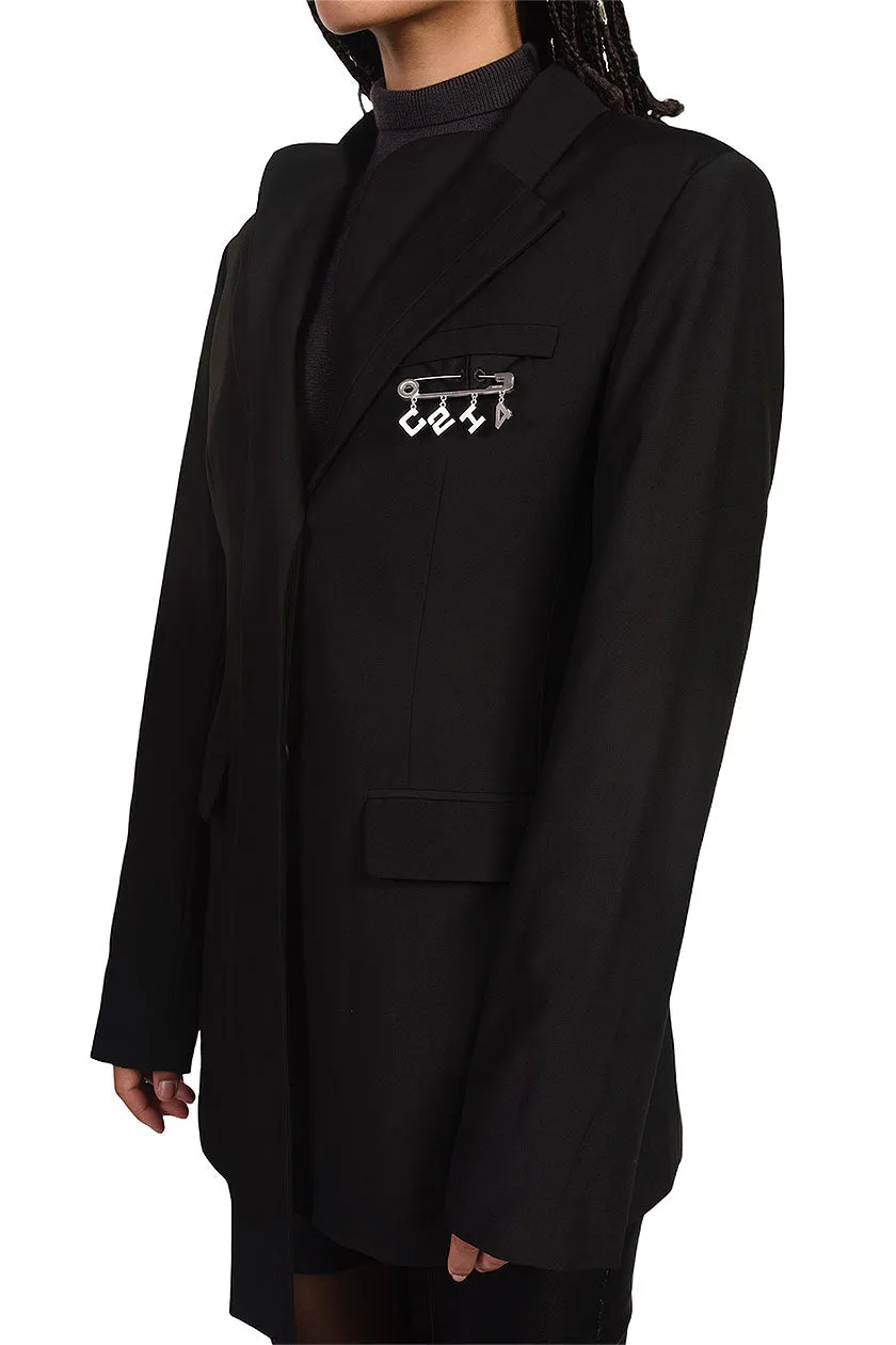 Asymmetrical Double Lapel Tailored Jacket