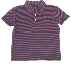 Banks Performance Polo | Navy and Red Stripe