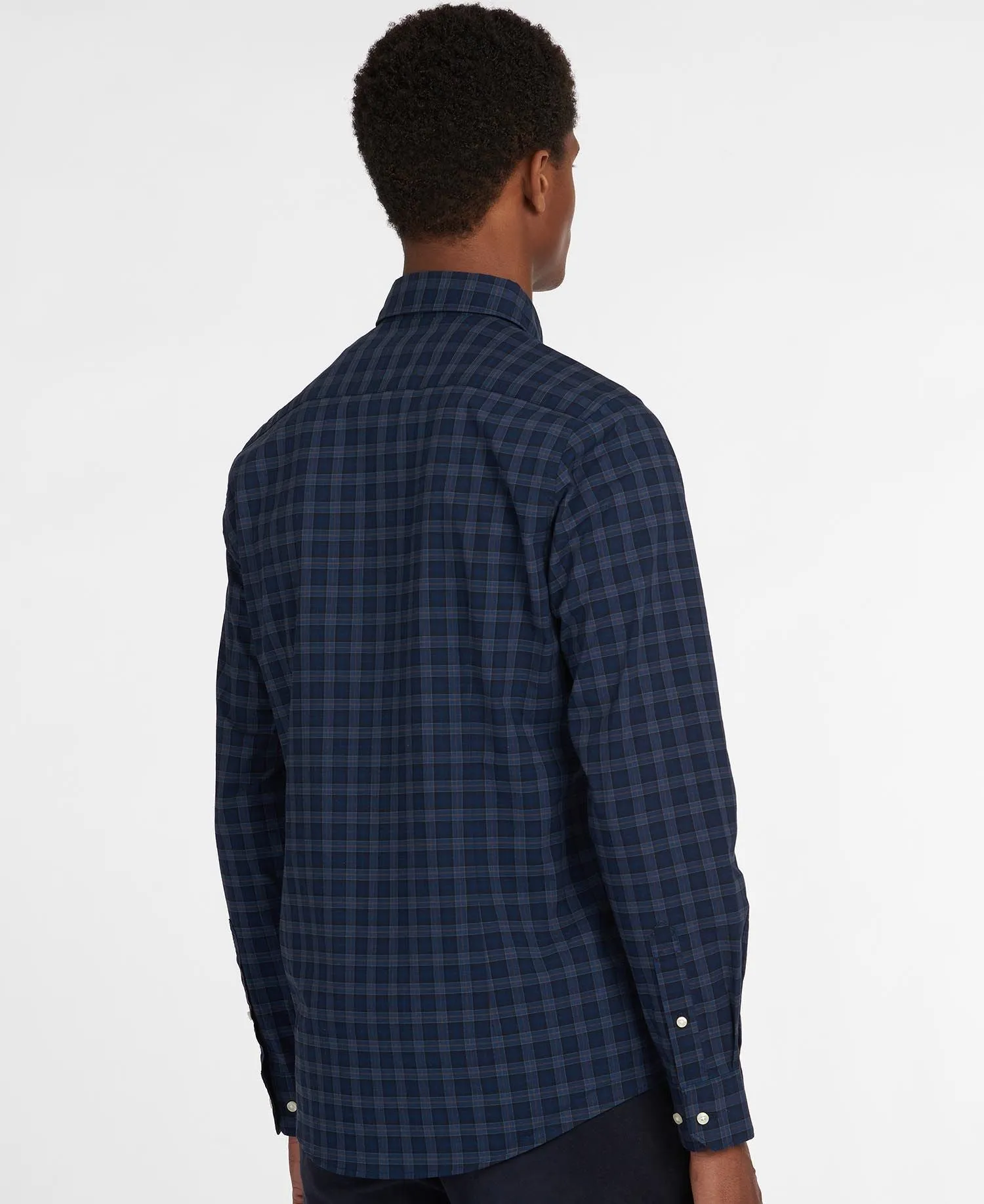 Barbour Lomond Tailored Buttondown Collar Shirt in Midnight Tartan