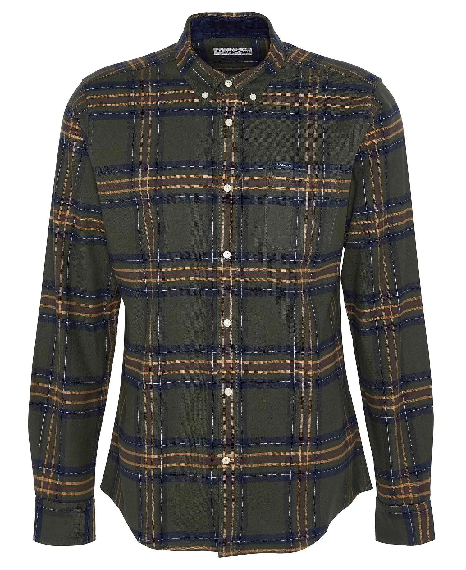 Barbour Portdown Tailored Fit Shirt in Olive