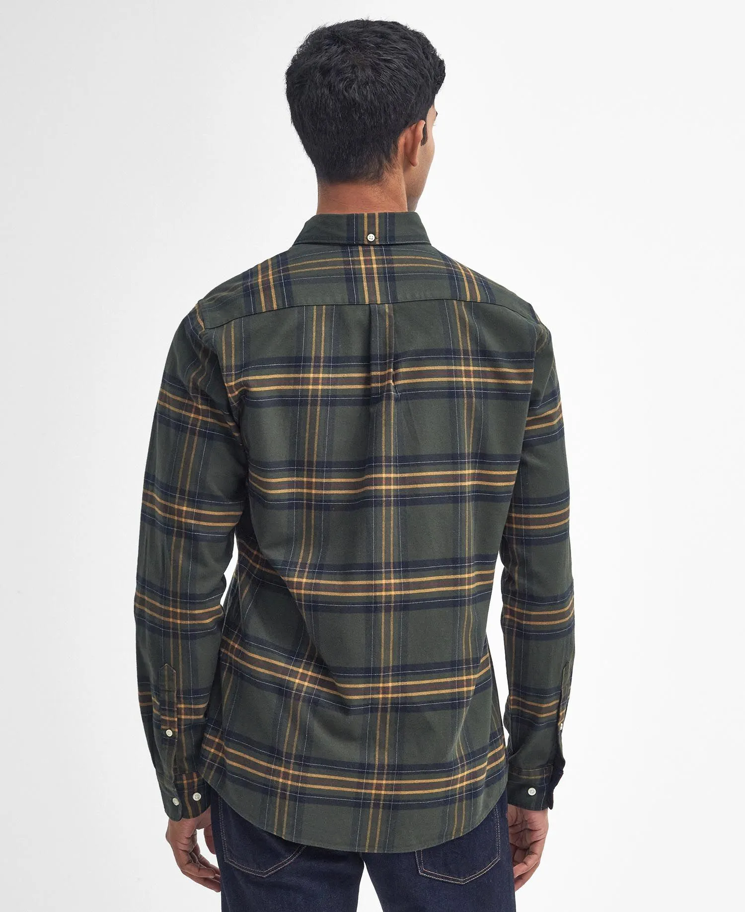 Barbour Portdown Tailored Fit Shirt in Olive