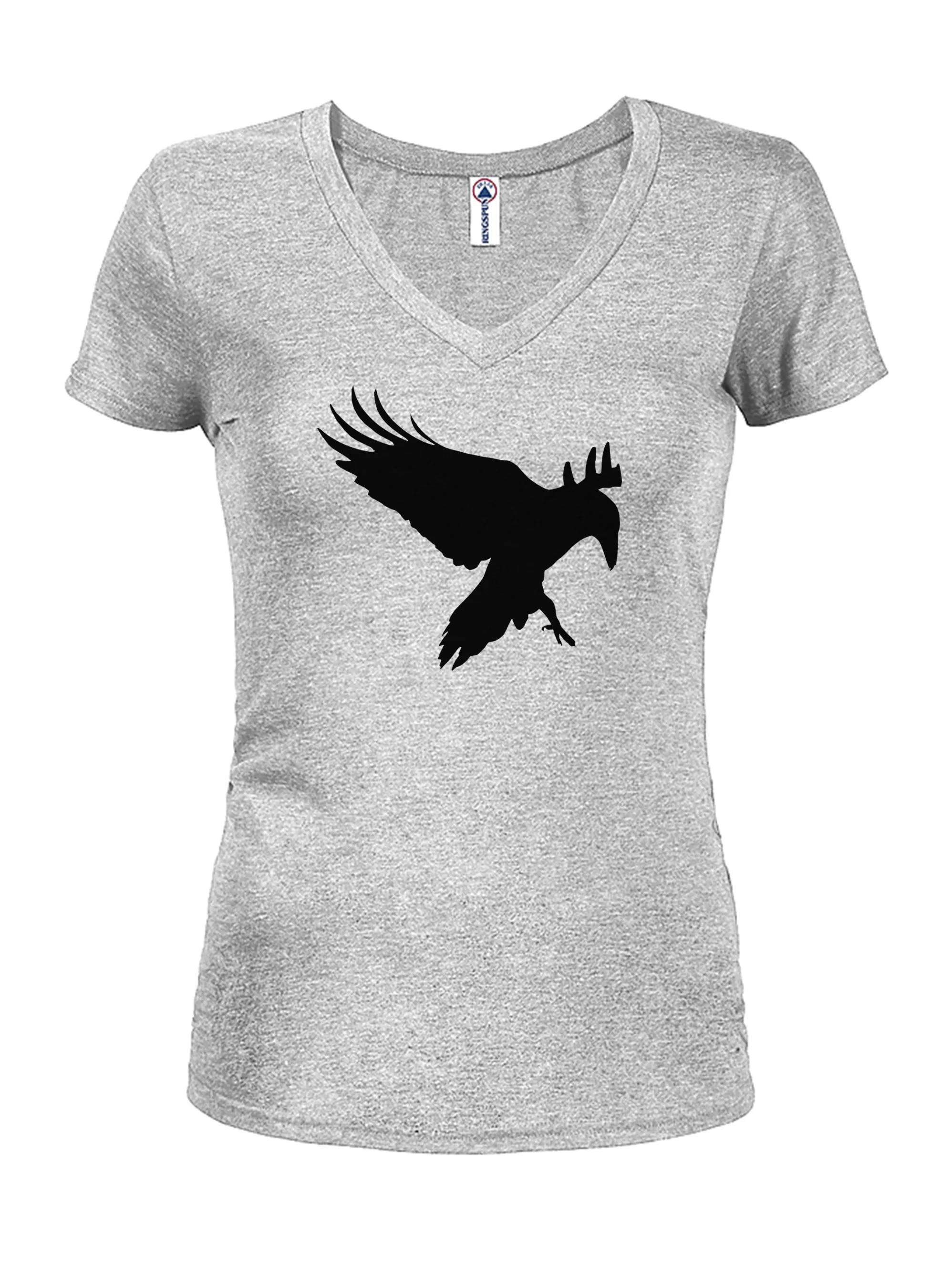 Black Raven Juniors V Neck T-Shirt