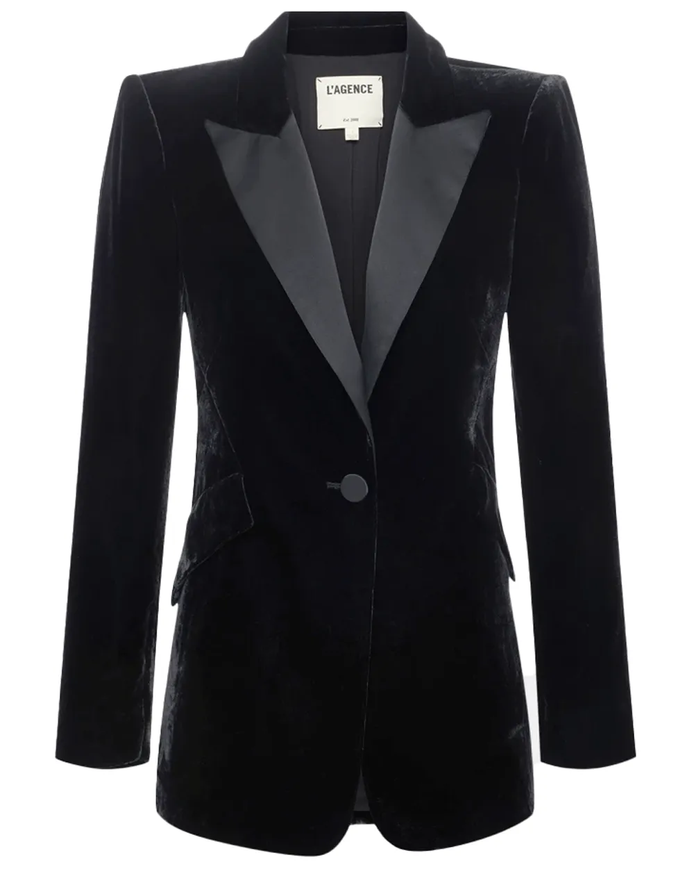 Black Shelia Structured Tux Blazer