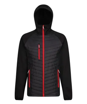 Black/Classic Red - Navigate hybrid hooded jacket