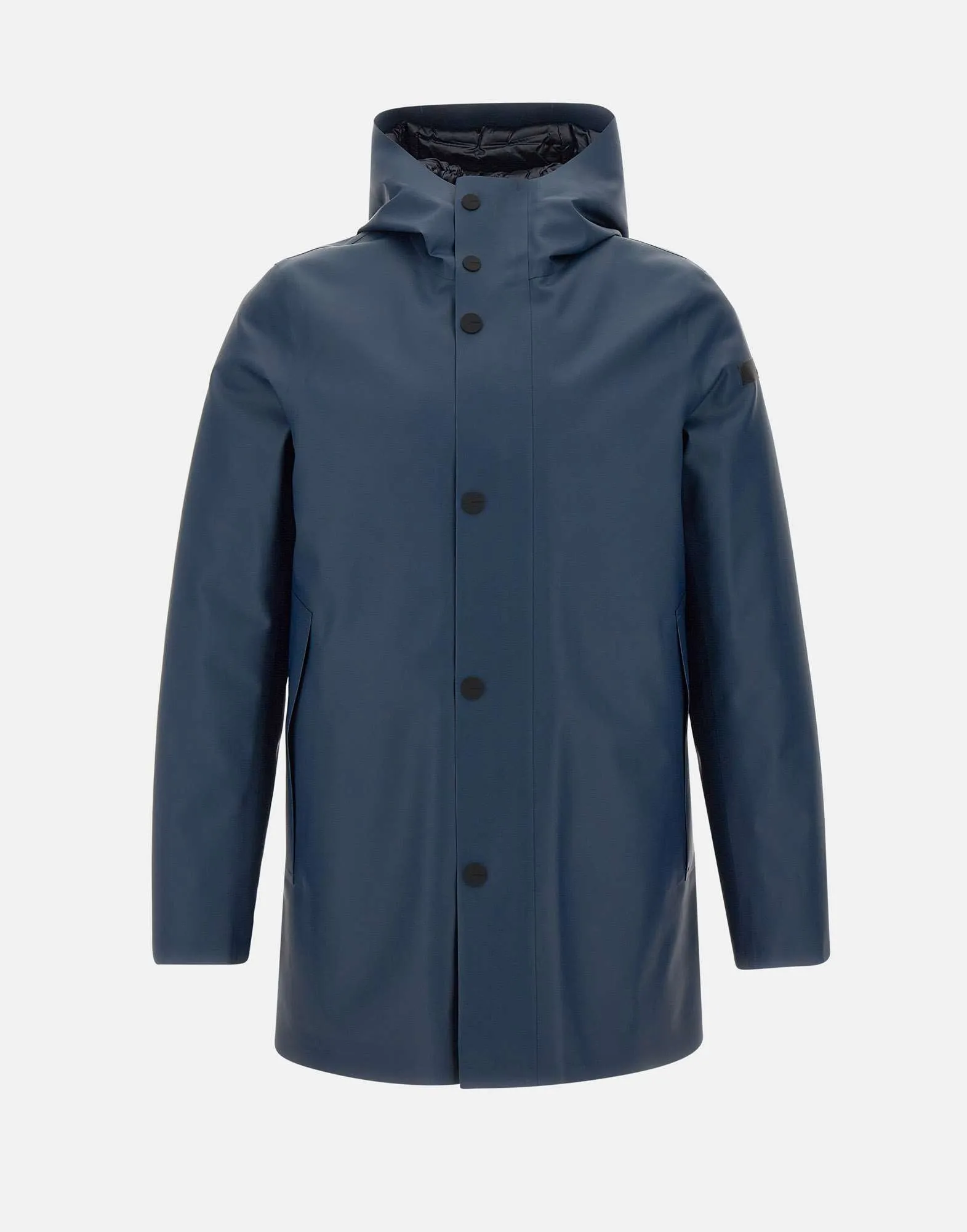 Blue Hooded Waterproof Down Parka