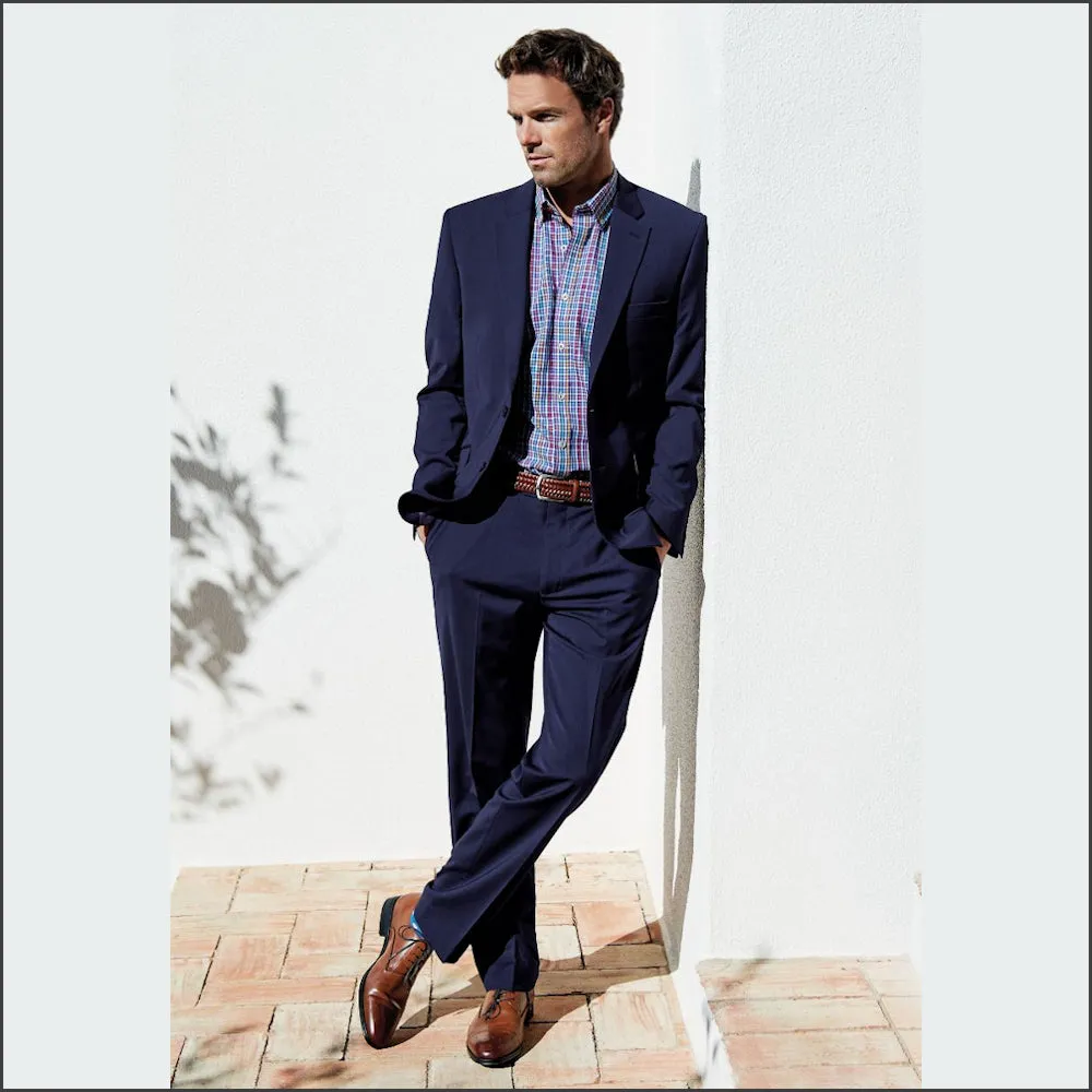 Brook Taverner Avalino Mid Blue Suit--