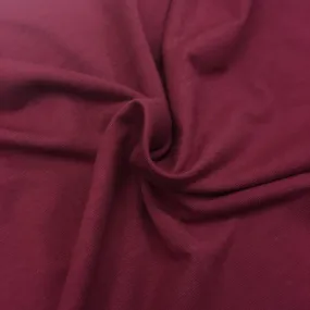 Burgundy Plain Cotton Span Jersey