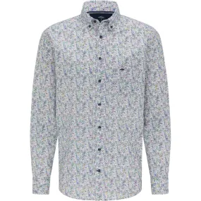 Button Down Print Shirt