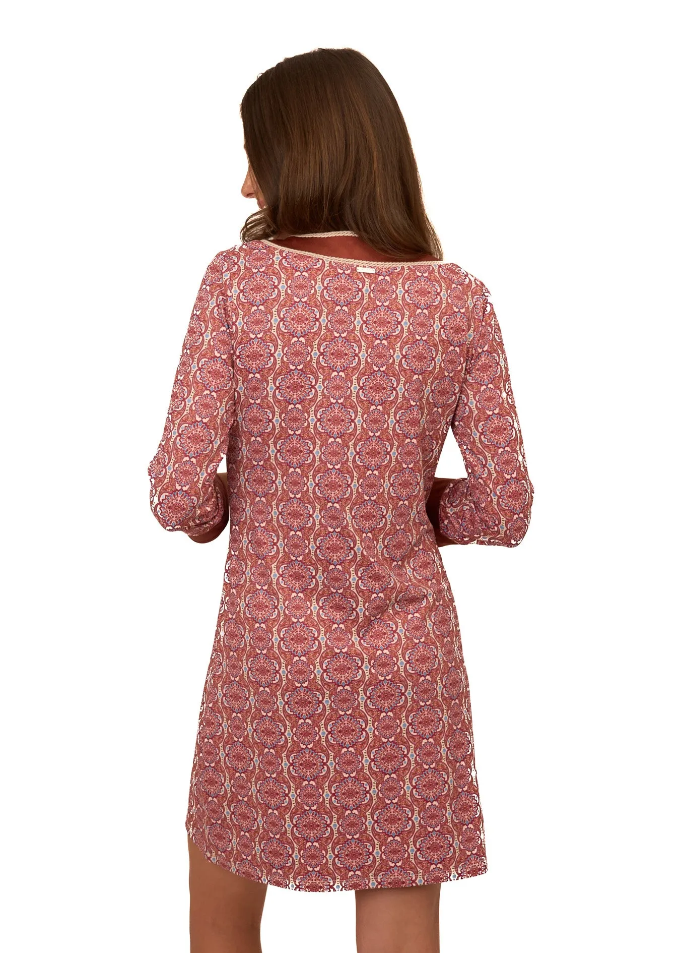 Camden Geo Embroidered Tunic Dress