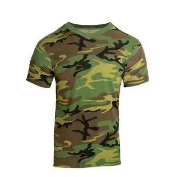 Camo V-Neck T-Shirt