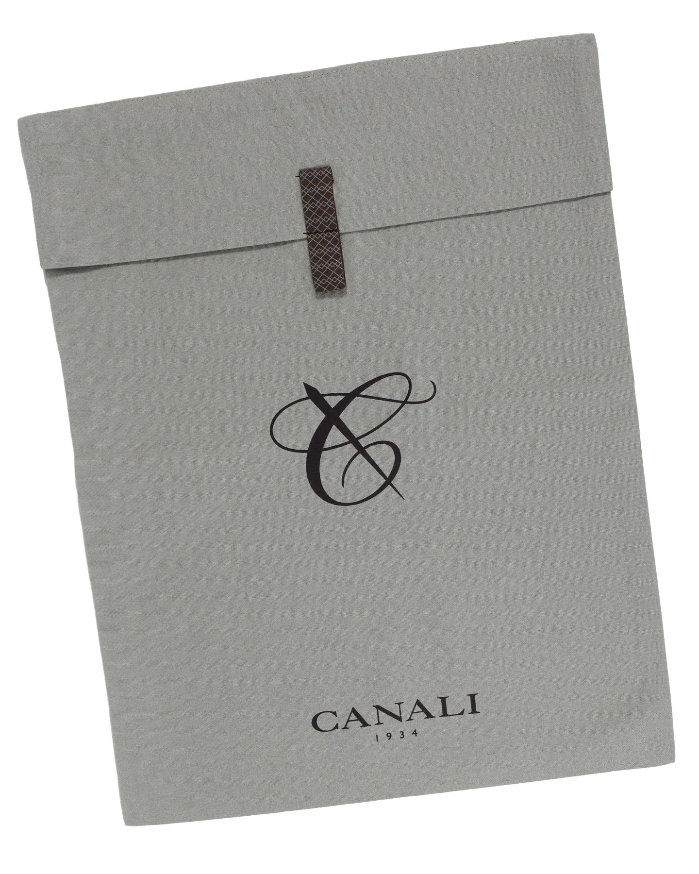 Canali Dress Shirt Exclusive Collection White Blue Design - Modern Fit 40 - 15 3/4