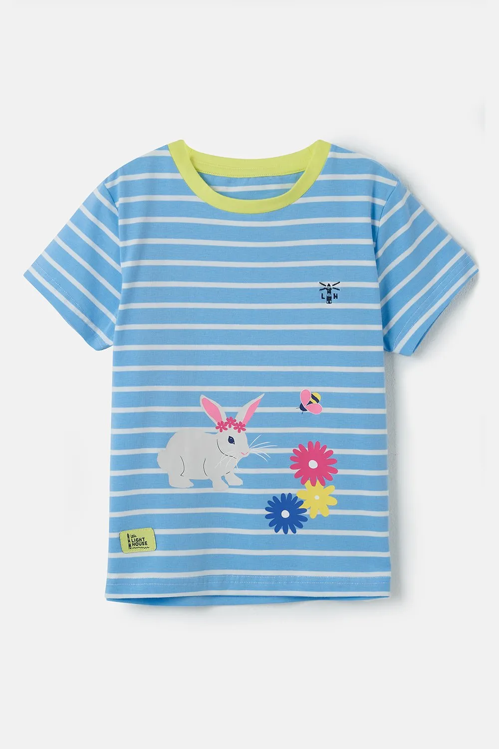 Causeway Short Sleeve - Blue Stripe Bunny