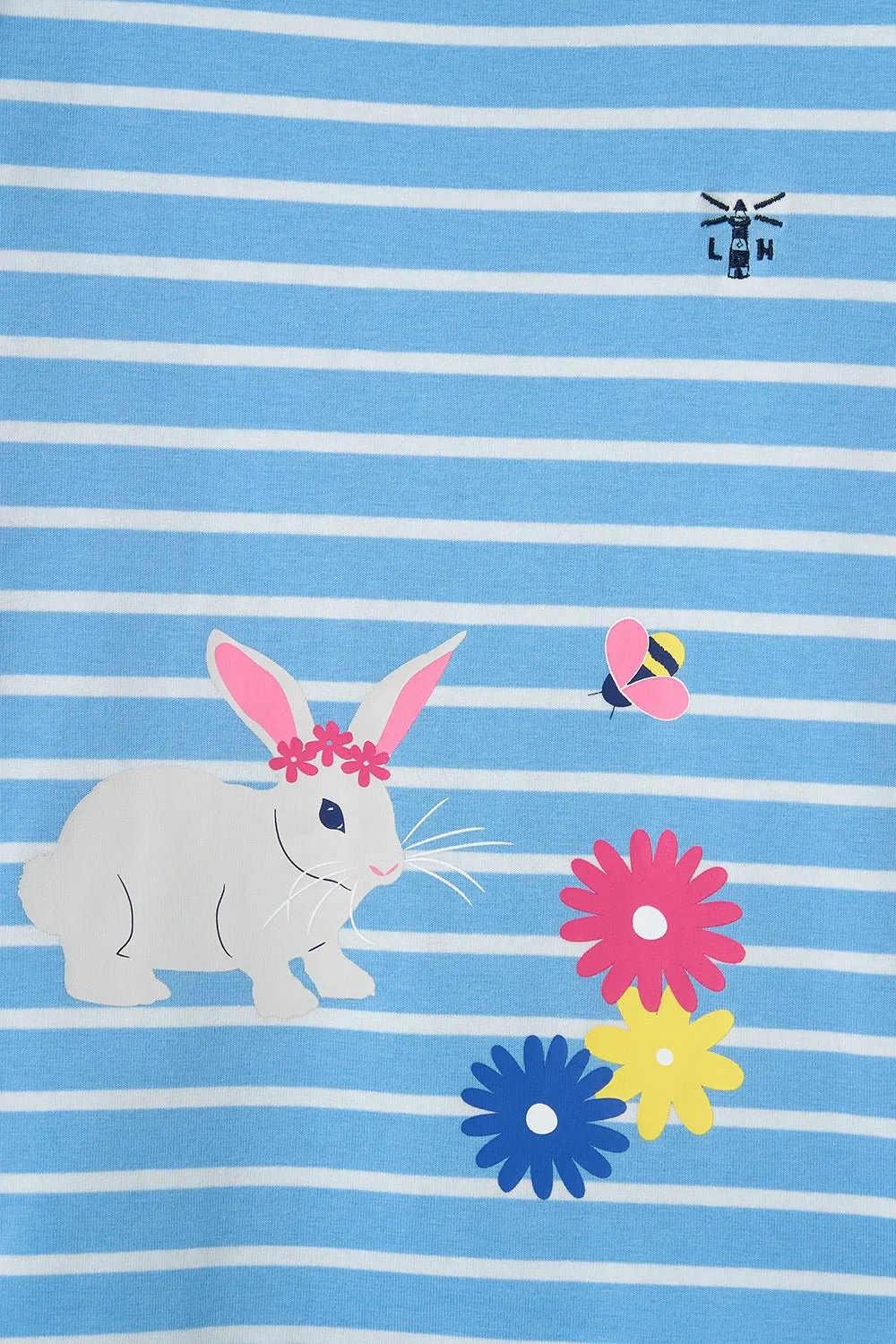 Causeway Short Sleeve - Blue Stripe Bunny