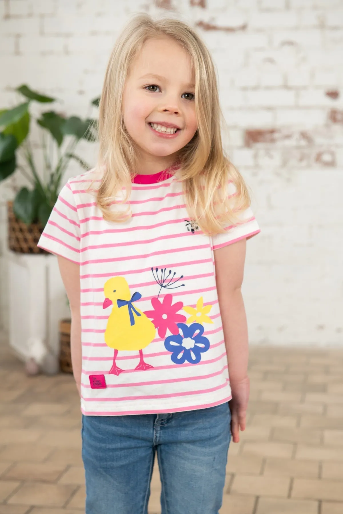 Causeway Short Sleeve - Sweet Pea Stripe Chick