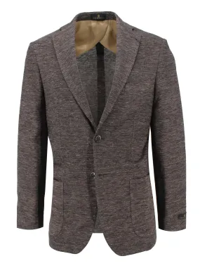 Chocolate Woven Knit Sport Coat