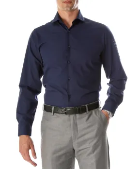 Daniel & Ellissa Slim Fit Navy Blue Dress Shirt