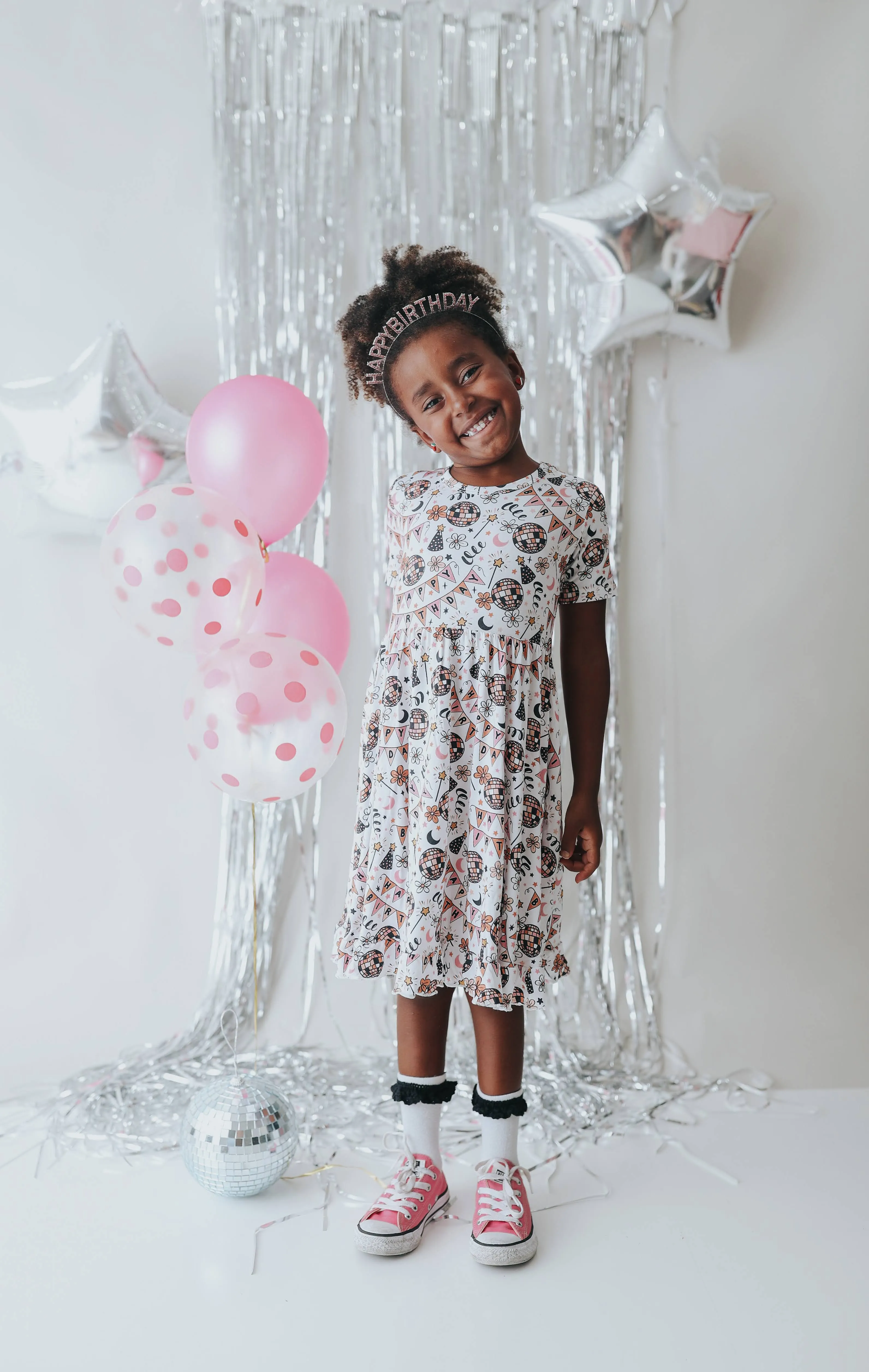 DISCO BIRTHDAY GIRL DREAM RUFFLE DRESS