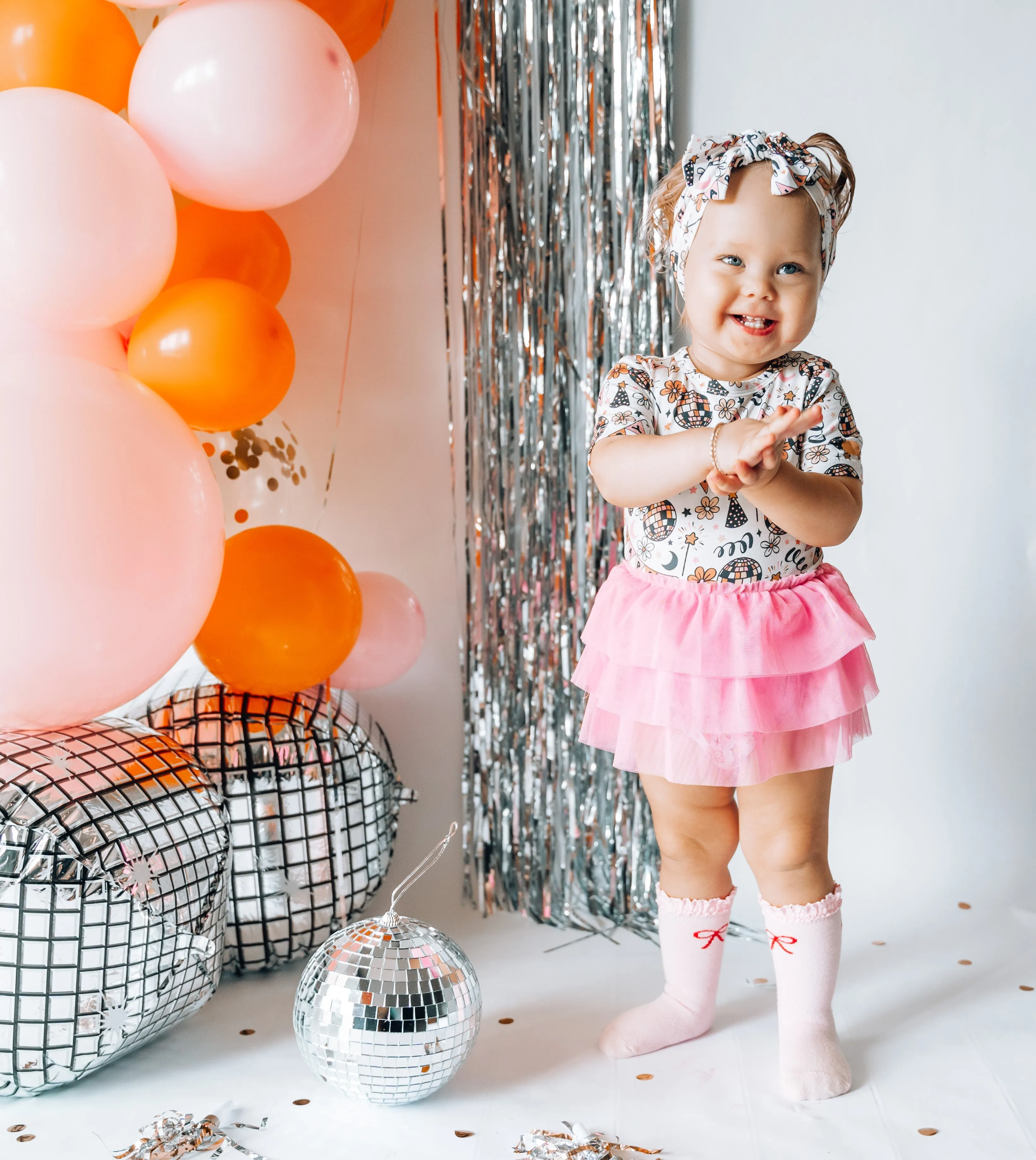 DISCO BIRTHDAY GIRL DREAM TUTU BODYSUIT DRESS