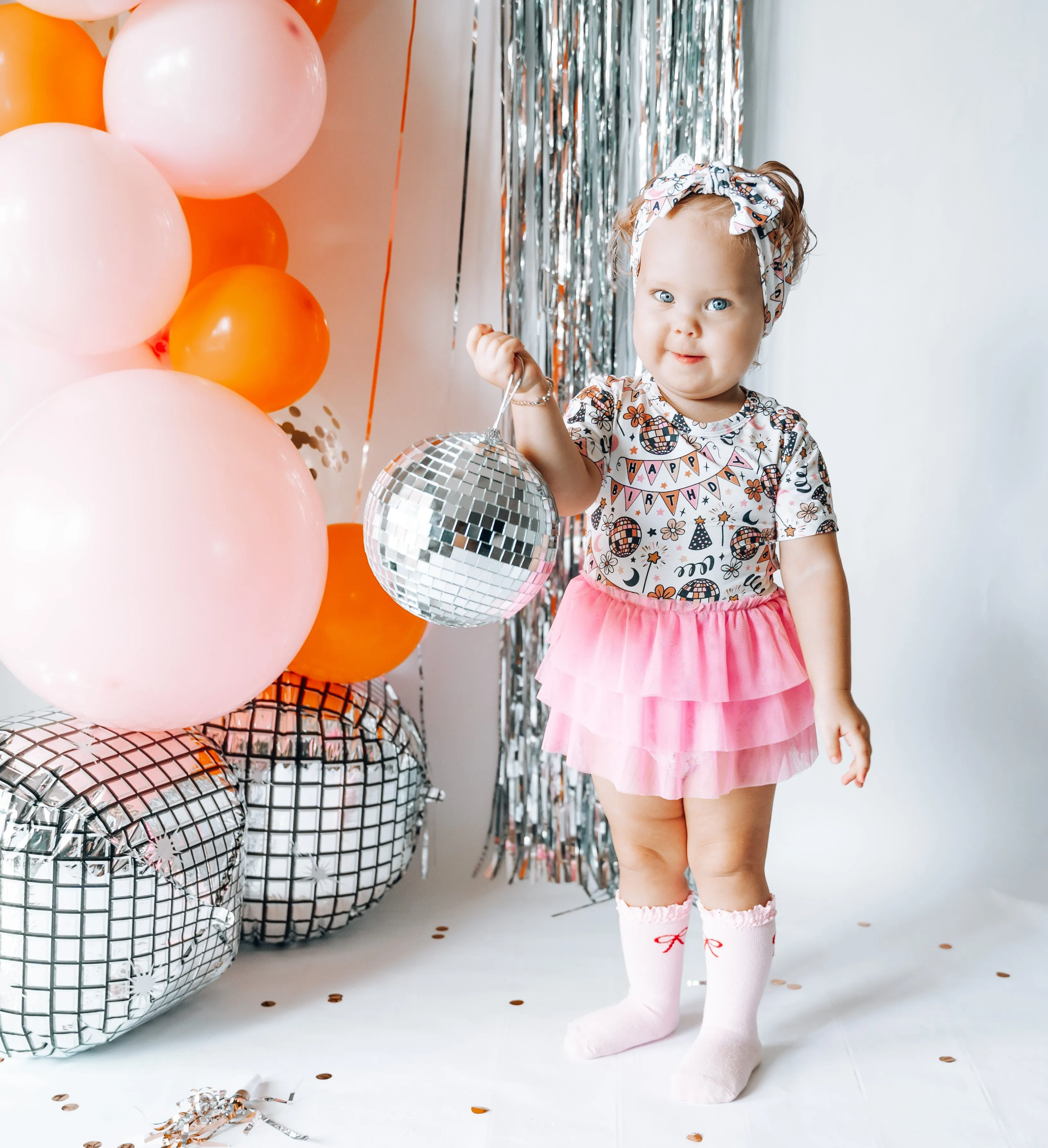 DISCO BIRTHDAY GIRL DREAM TUTU BODYSUIT DRESS