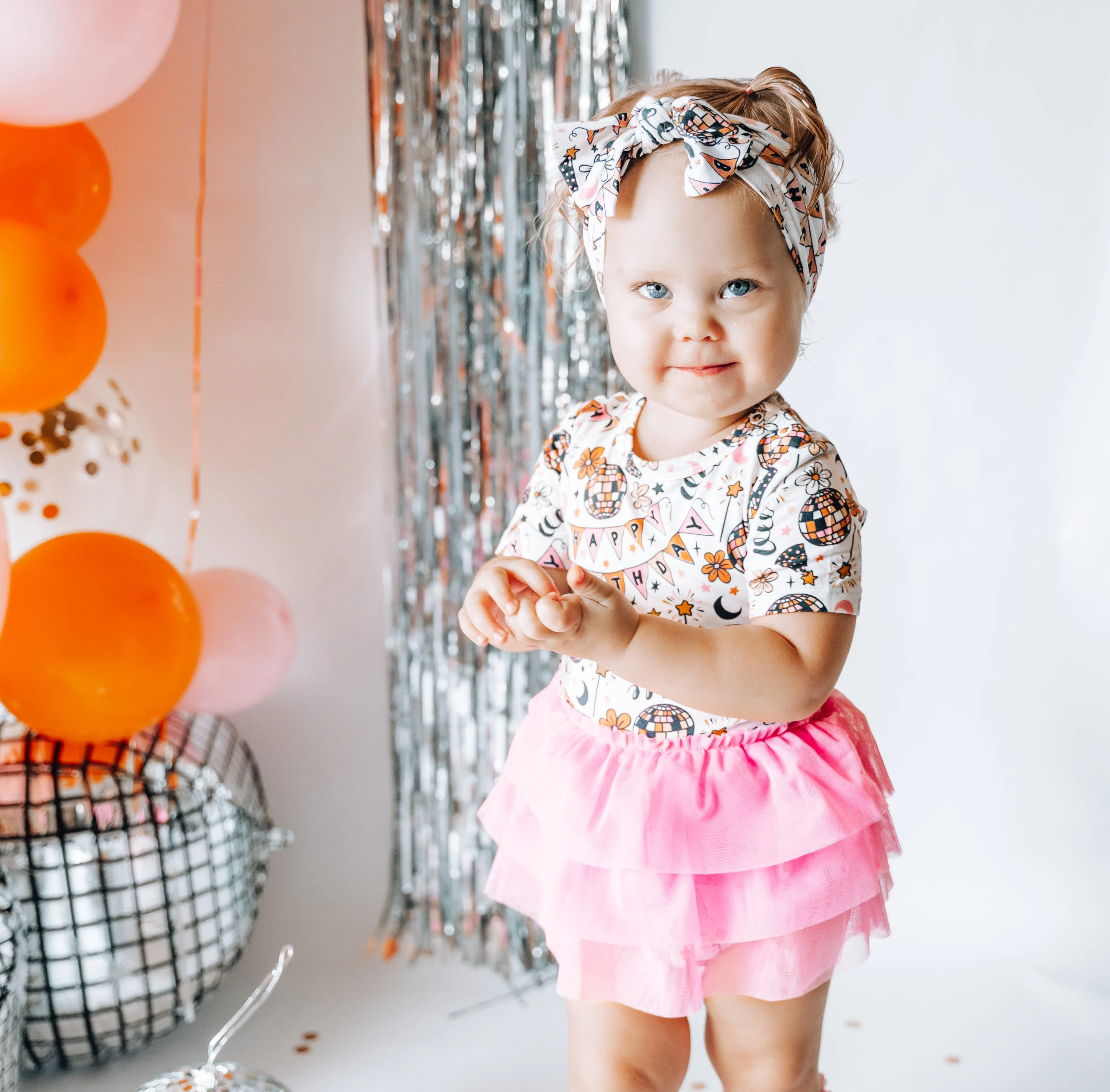 DISCO BIRTHDAY GIRL DREAM TUTU BODYSUIT DRESS