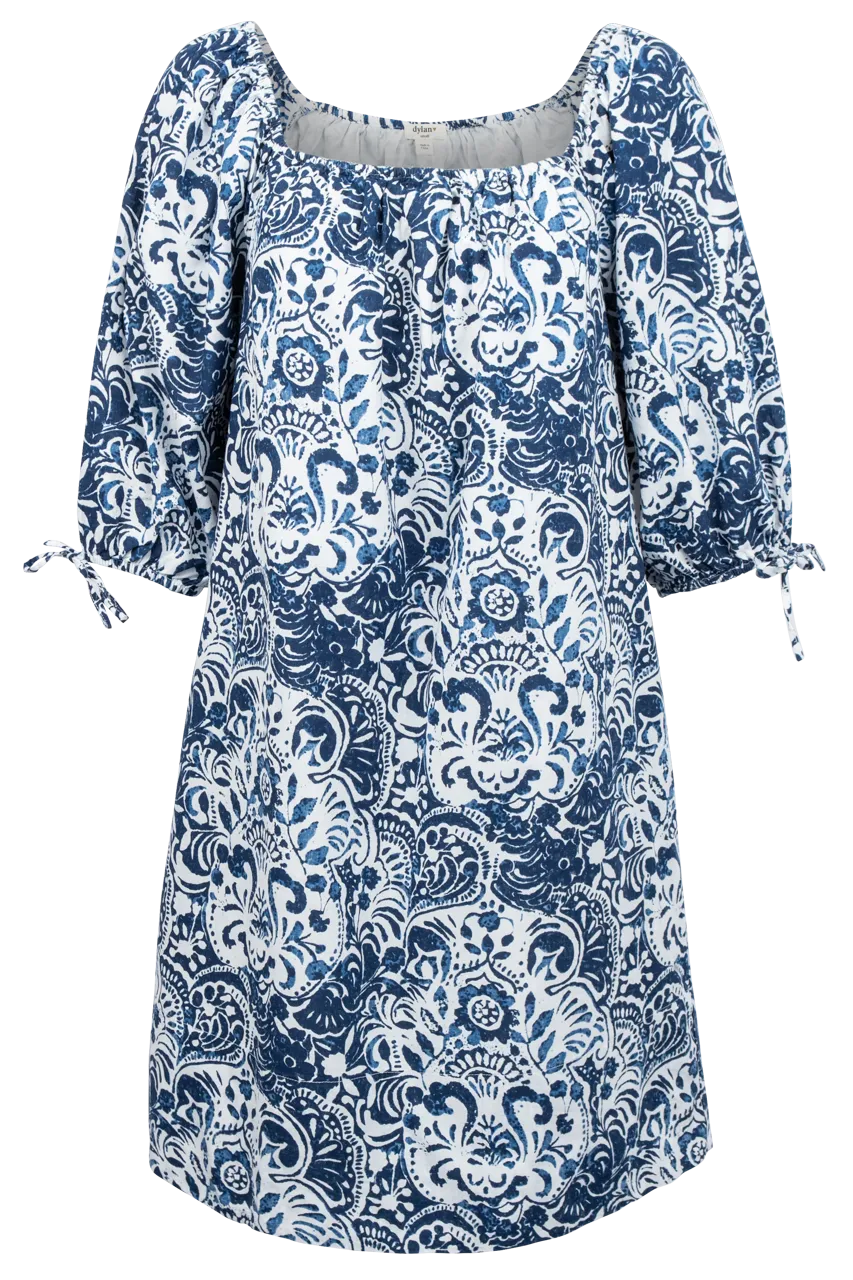 Dylan Blue Printed Mini Dress