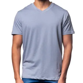 Essential V Neck T-Shirt - Grey