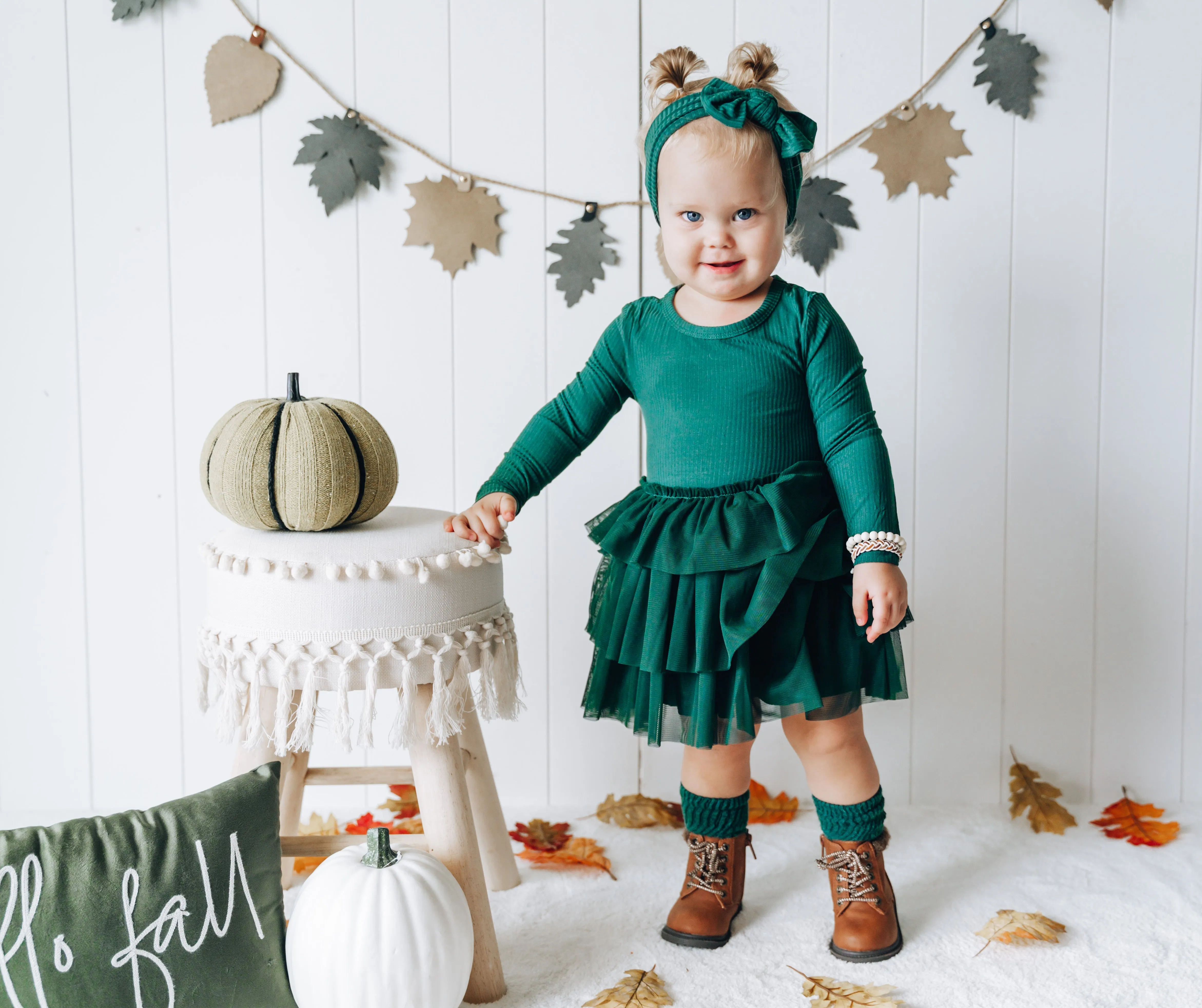 EVERGREEN RIB DREAM TUTU DRESS