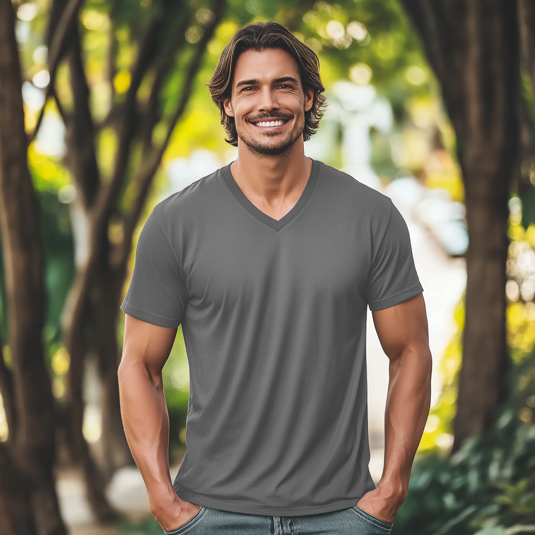 Finest Supima Cotton V-Neck T-Shirts