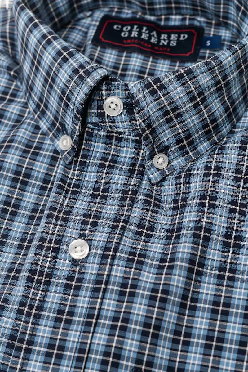 Fletcher: Brookline Button Down Shirt - Blues