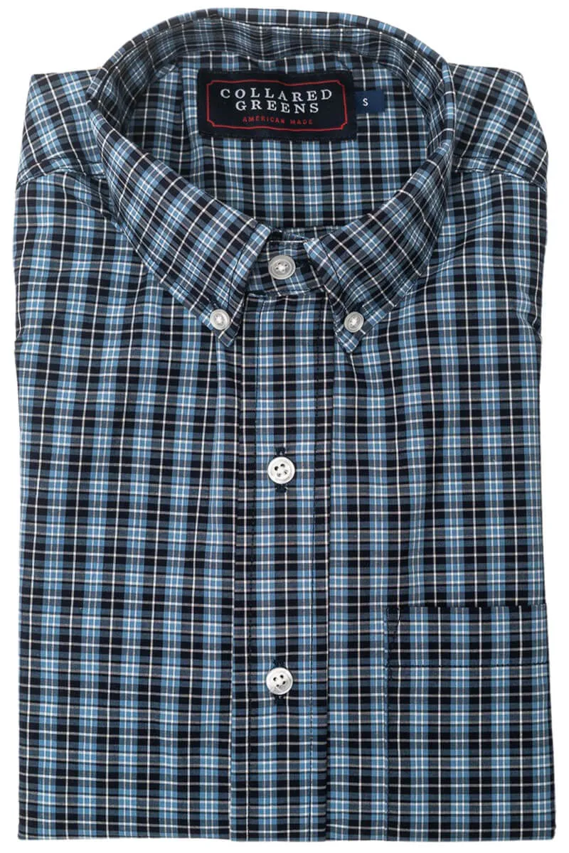 Fletcher: Brookline Button Down Shirt - Blues