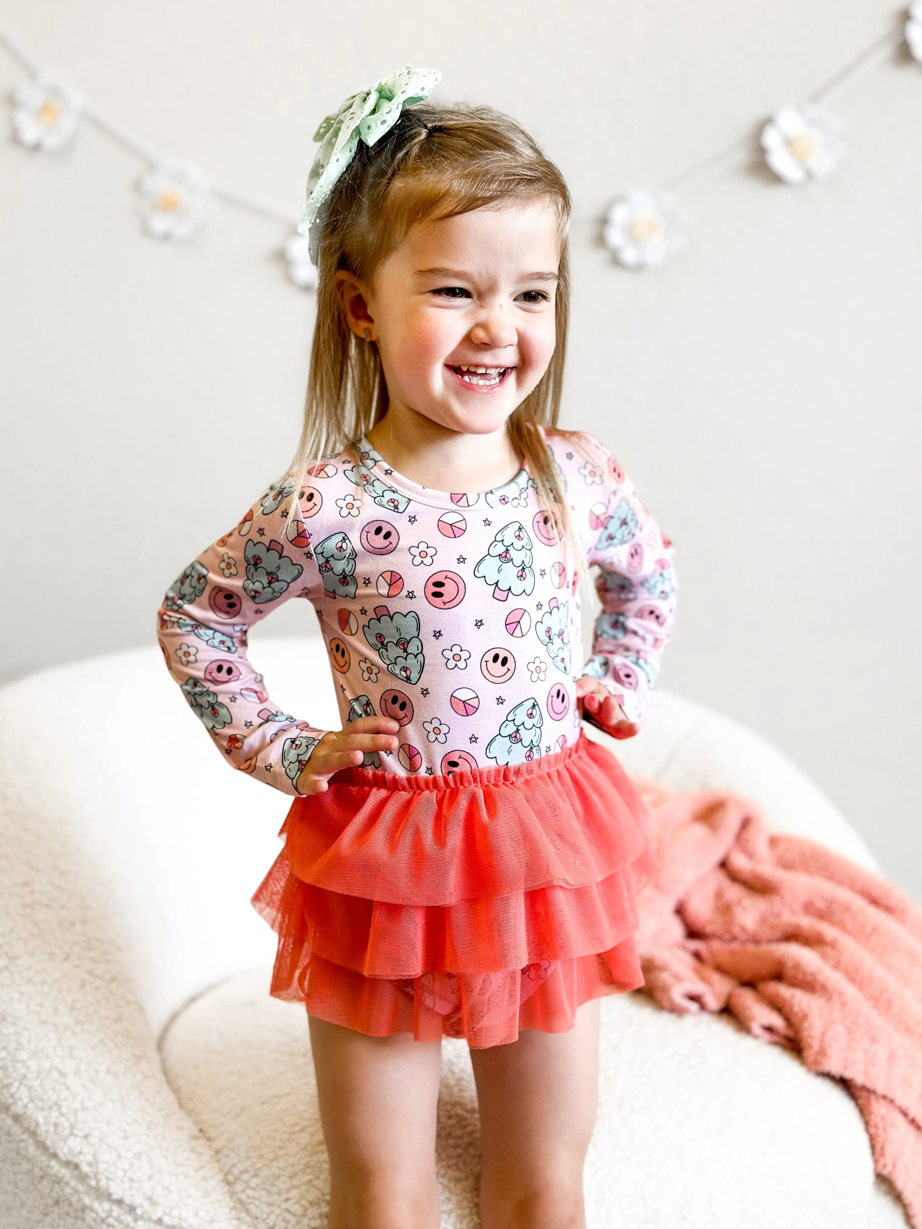 GROOVY & BRIGHT DREAM TUTU BODYSUIT DRESS