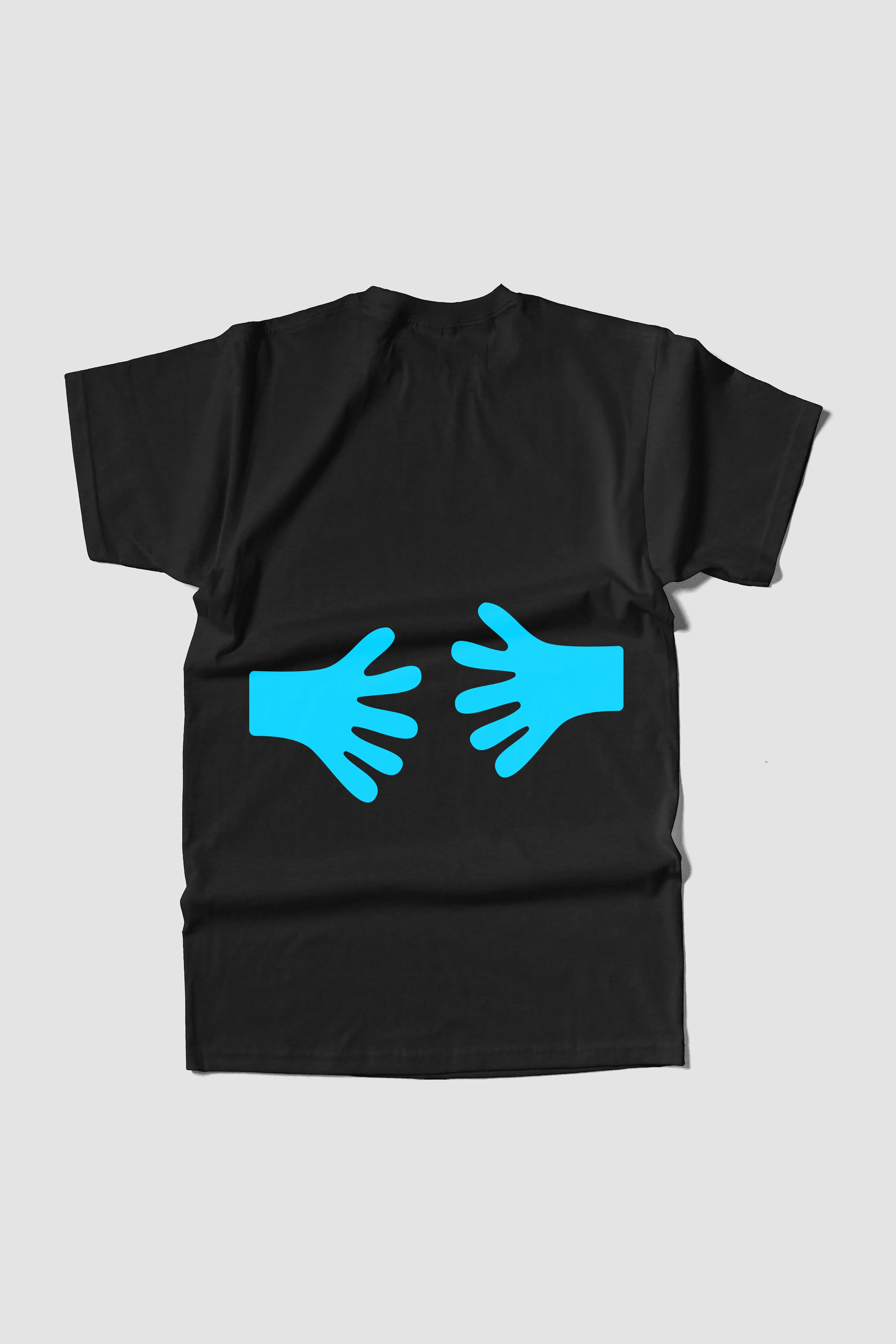 Hug - Back Sided Black T-shirt