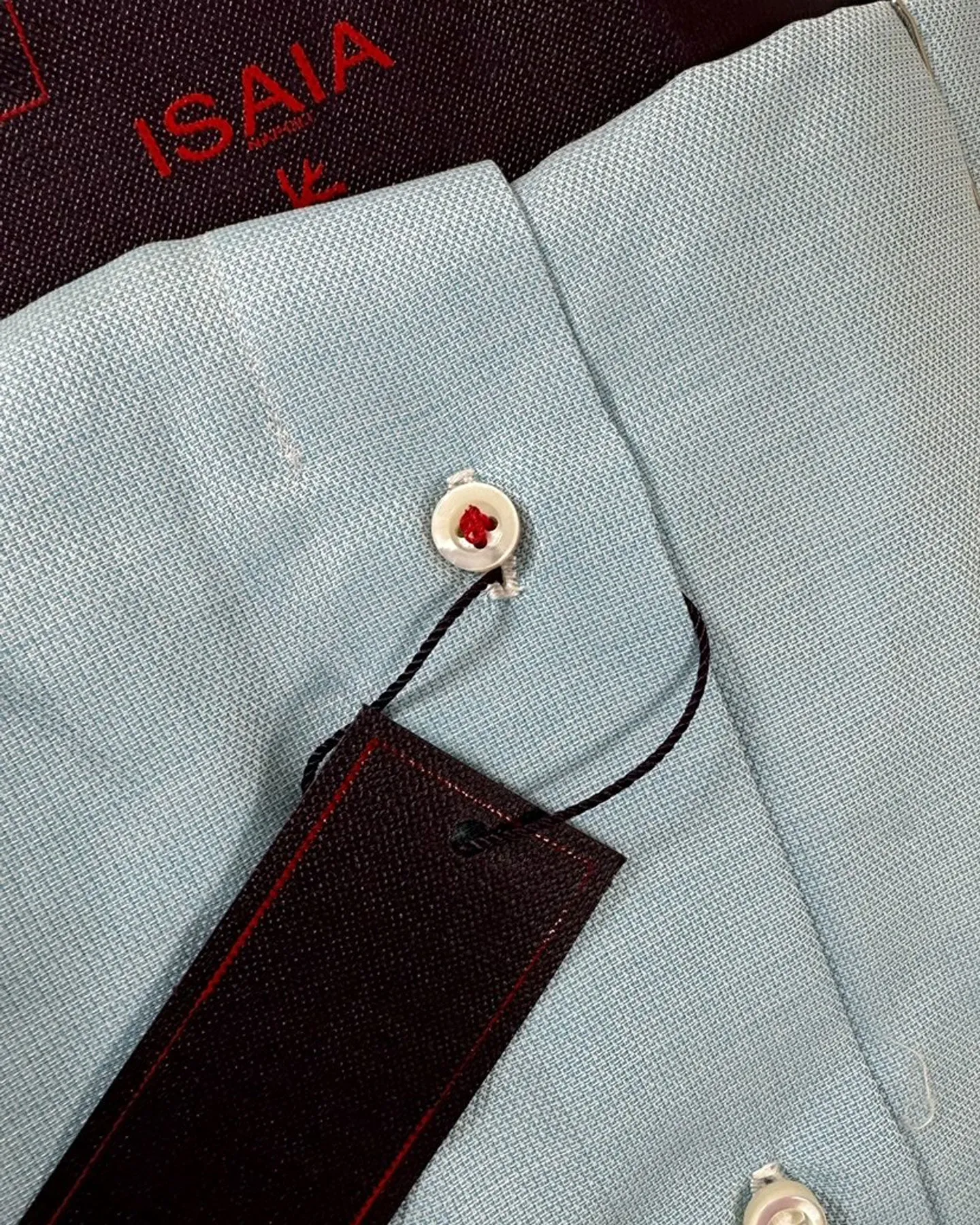 Isaia Shirt Light Blue 39 - 15 1/2 Regular Fit