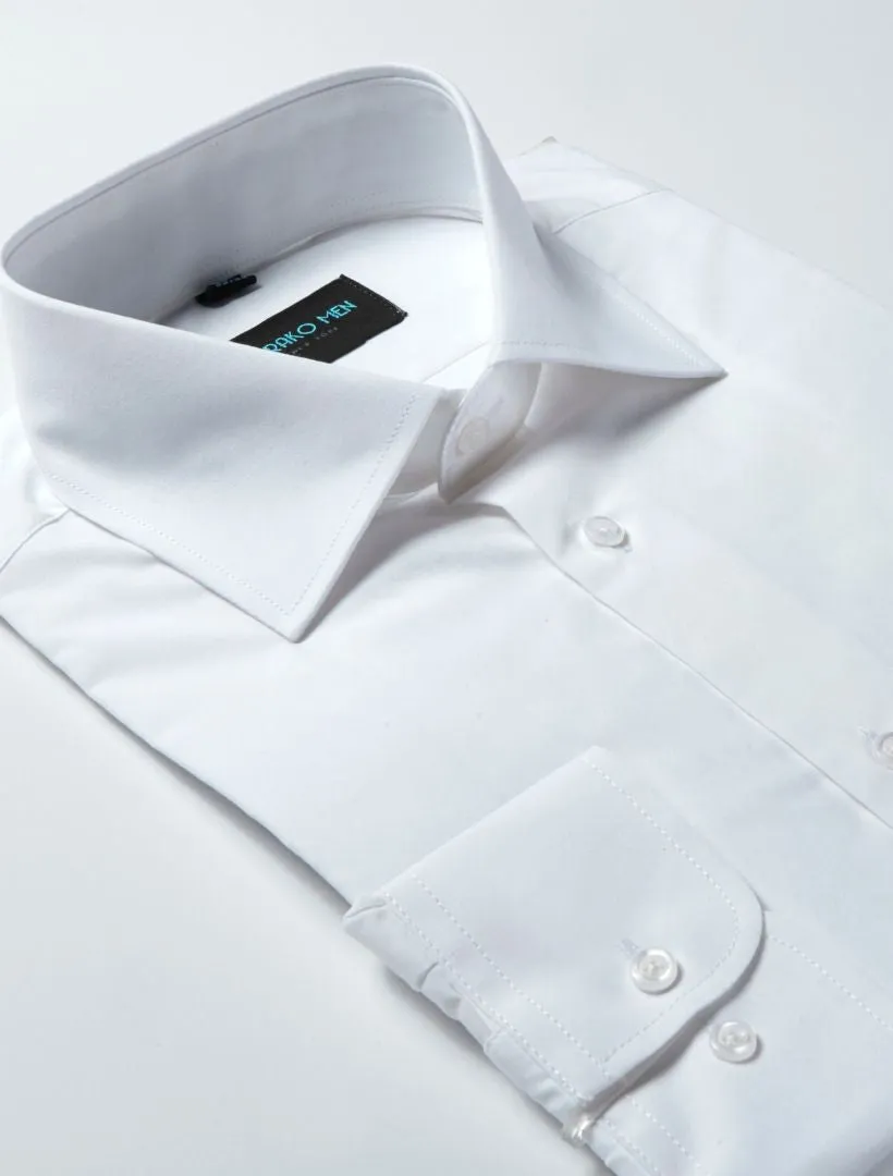 Karako Men White Dress Shirt