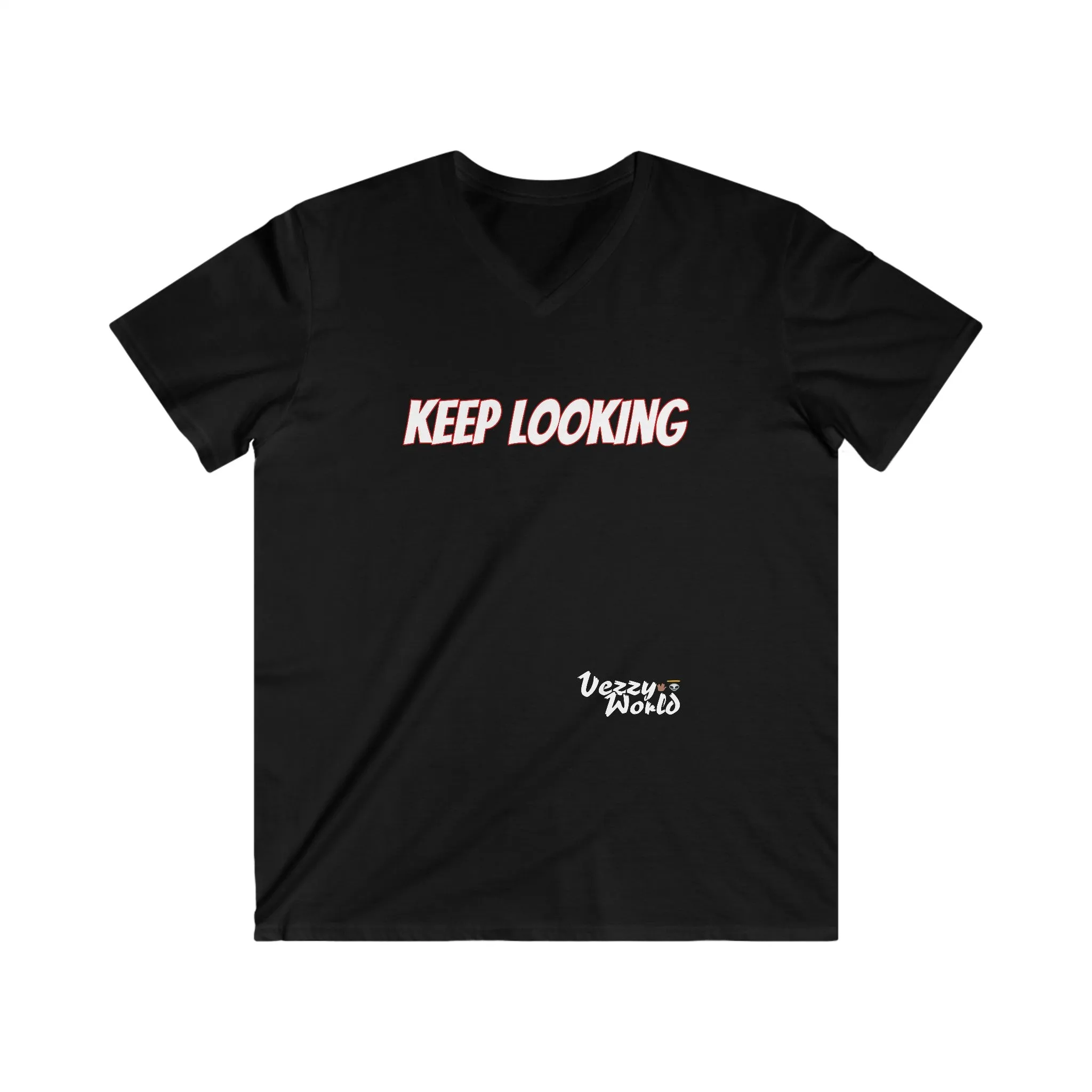 Keep Looking Men's Fitted V-Neck Short