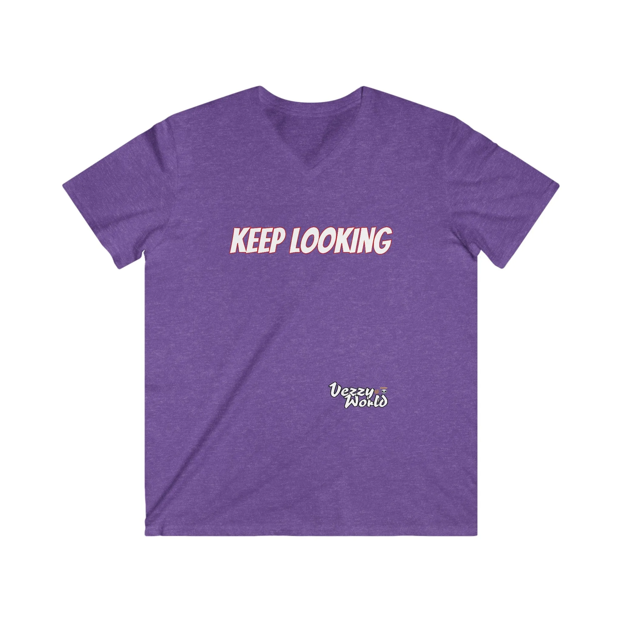 Keep Looking Men's Fitted V-Neck Short