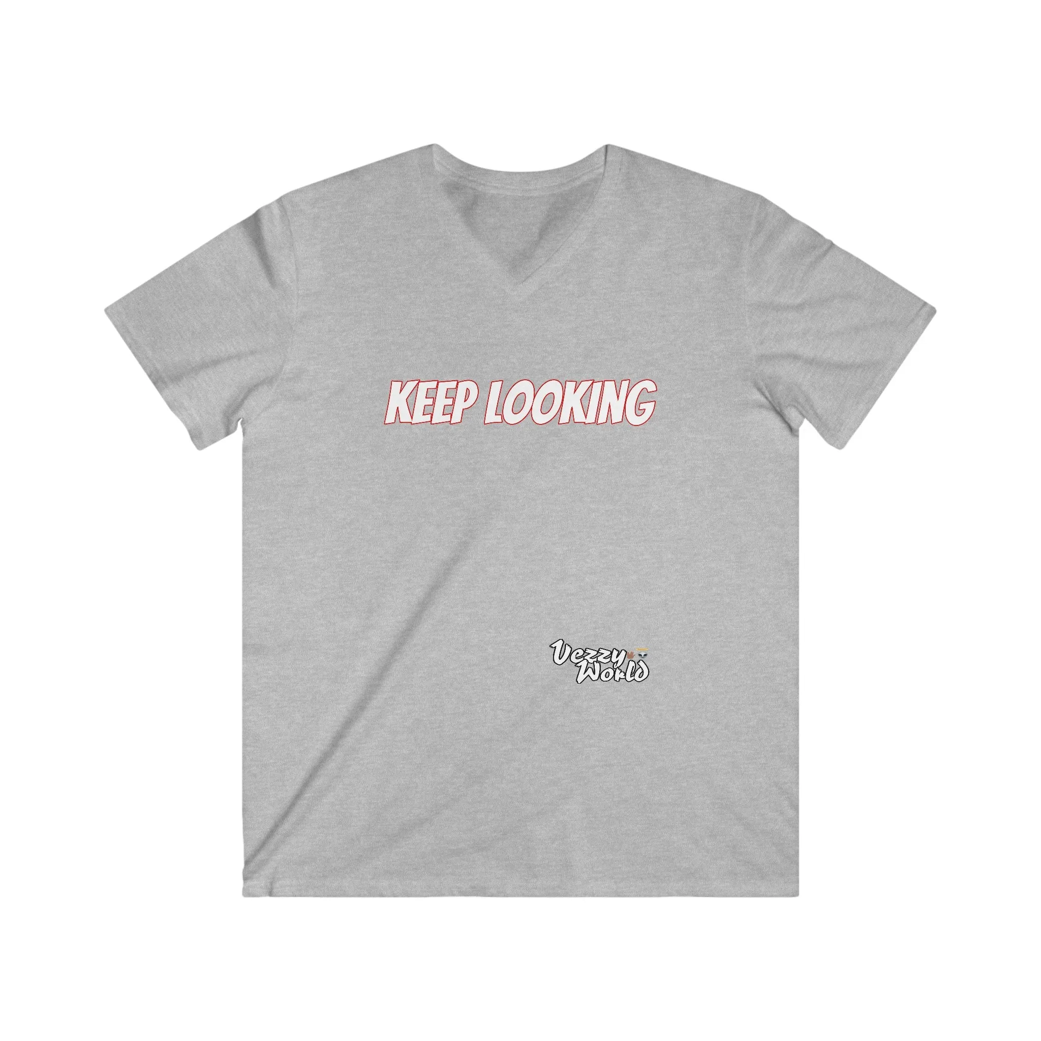 Keep Looking Men's Fitted V-Neck Short