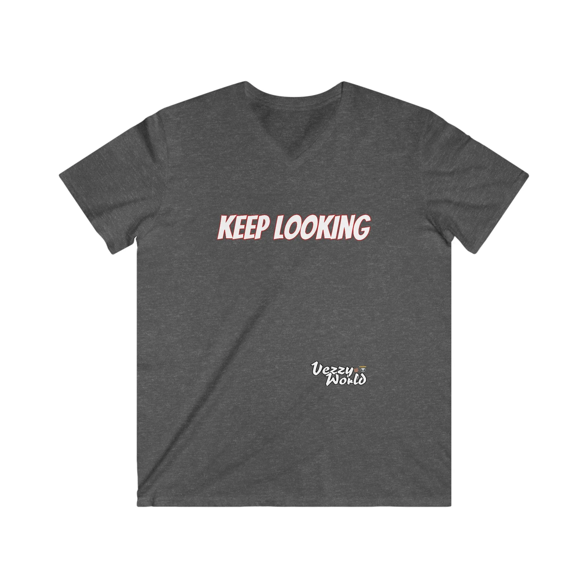 Keep Looking Men's Fitted V-Neck Short