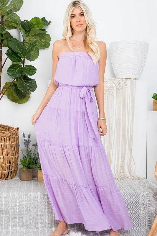 Light Purple Flowy Maxi Dress