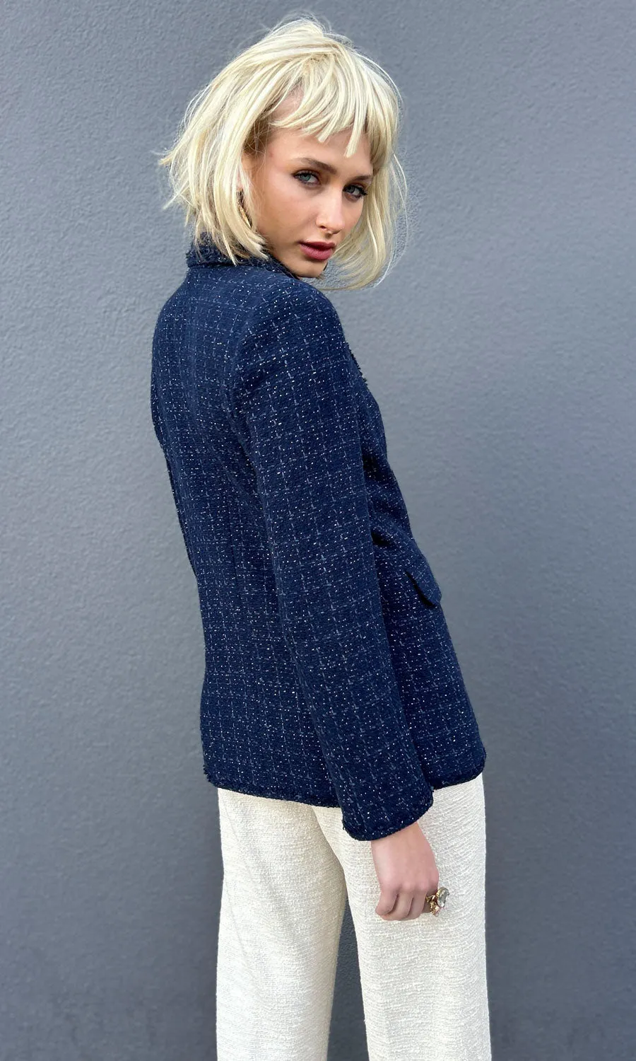 Marella Seville Weave Jacket - Blue