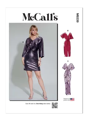 McCall's M8339  Misses' Knit Dress