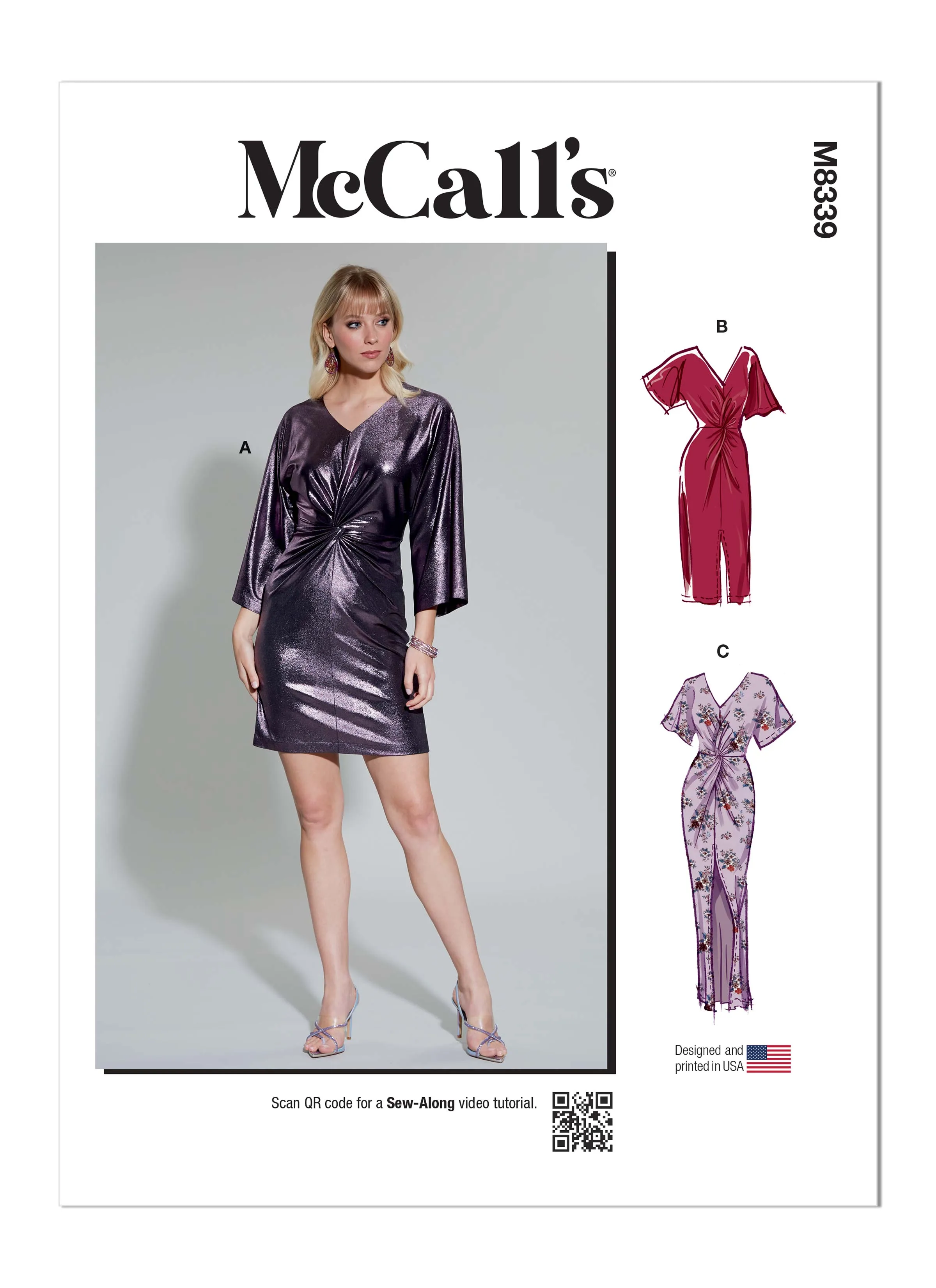 McCall's M8339  Misses' Knit Dress