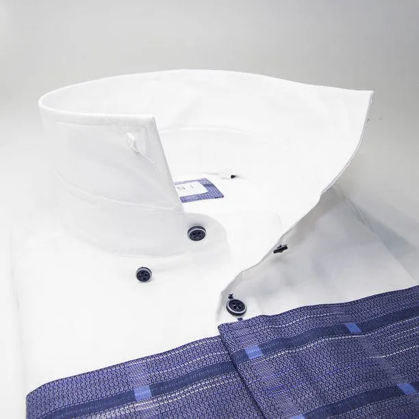 Men's Danni Shirts | Long Sleeve Woven Shirt | White