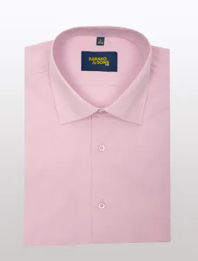 Men's Pink Bamboo Wrinkle-Free Slim Fit Dress Shirt