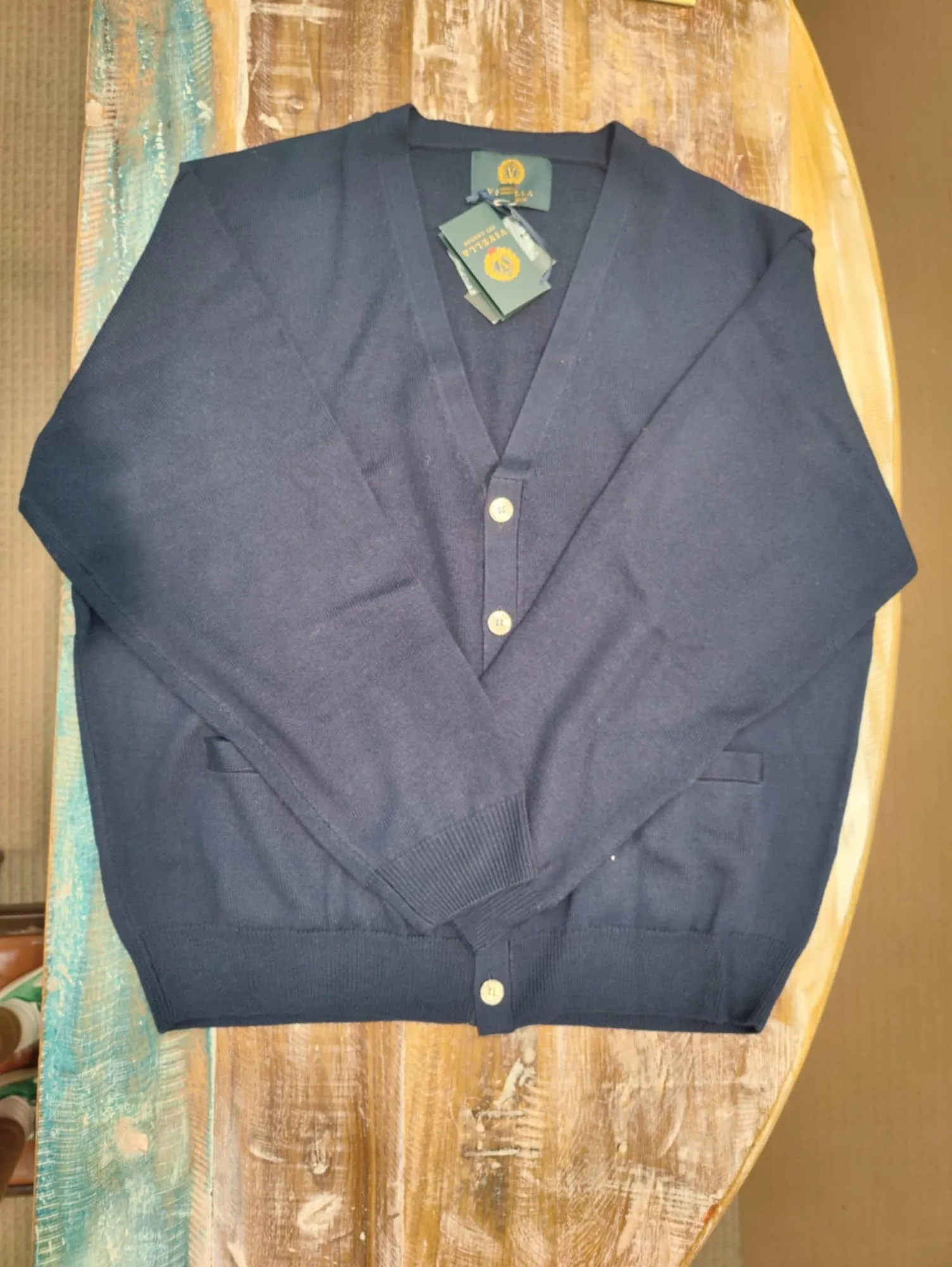 Men's Viyella | Knitted Cardigan | Navy