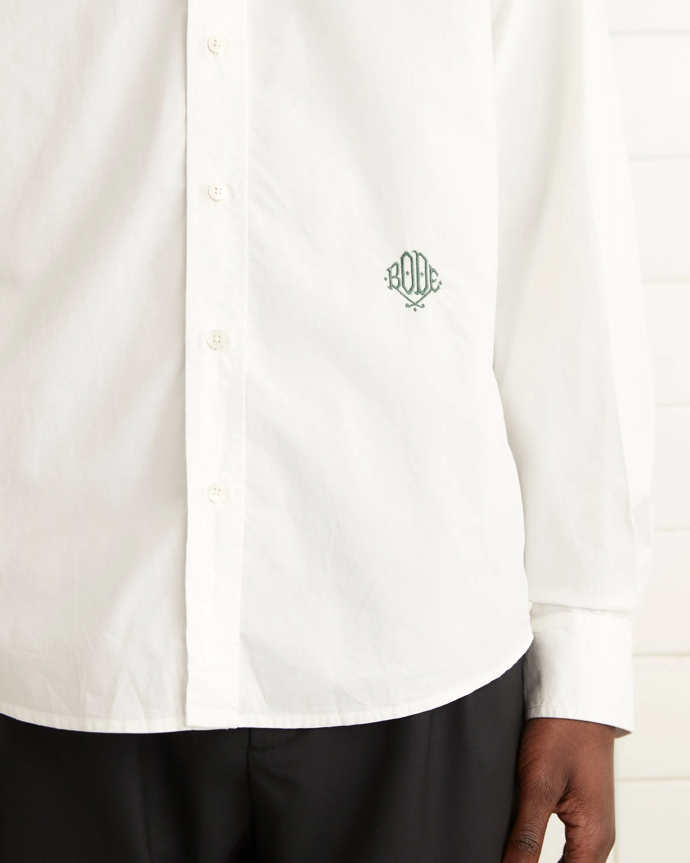 Monogrammed Poplin Shirt